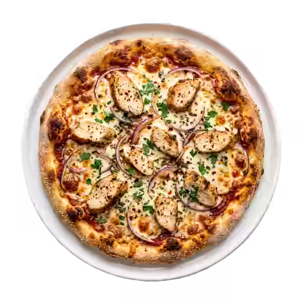 Frische Hähnchen-Pizza vom Sieglarer Grill